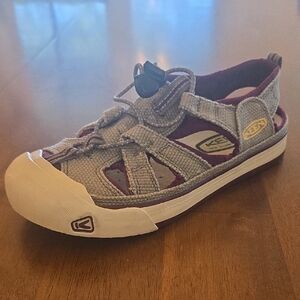 KEEN Tan and Purple Sandals